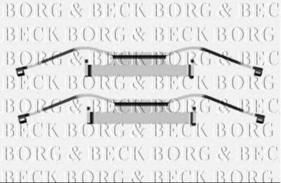 BORG & BECK bbk1280 -  Комплектующие, колодки дискового тормоза